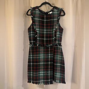 Gianni Bini Green and Black Sleeveless A-line Dress